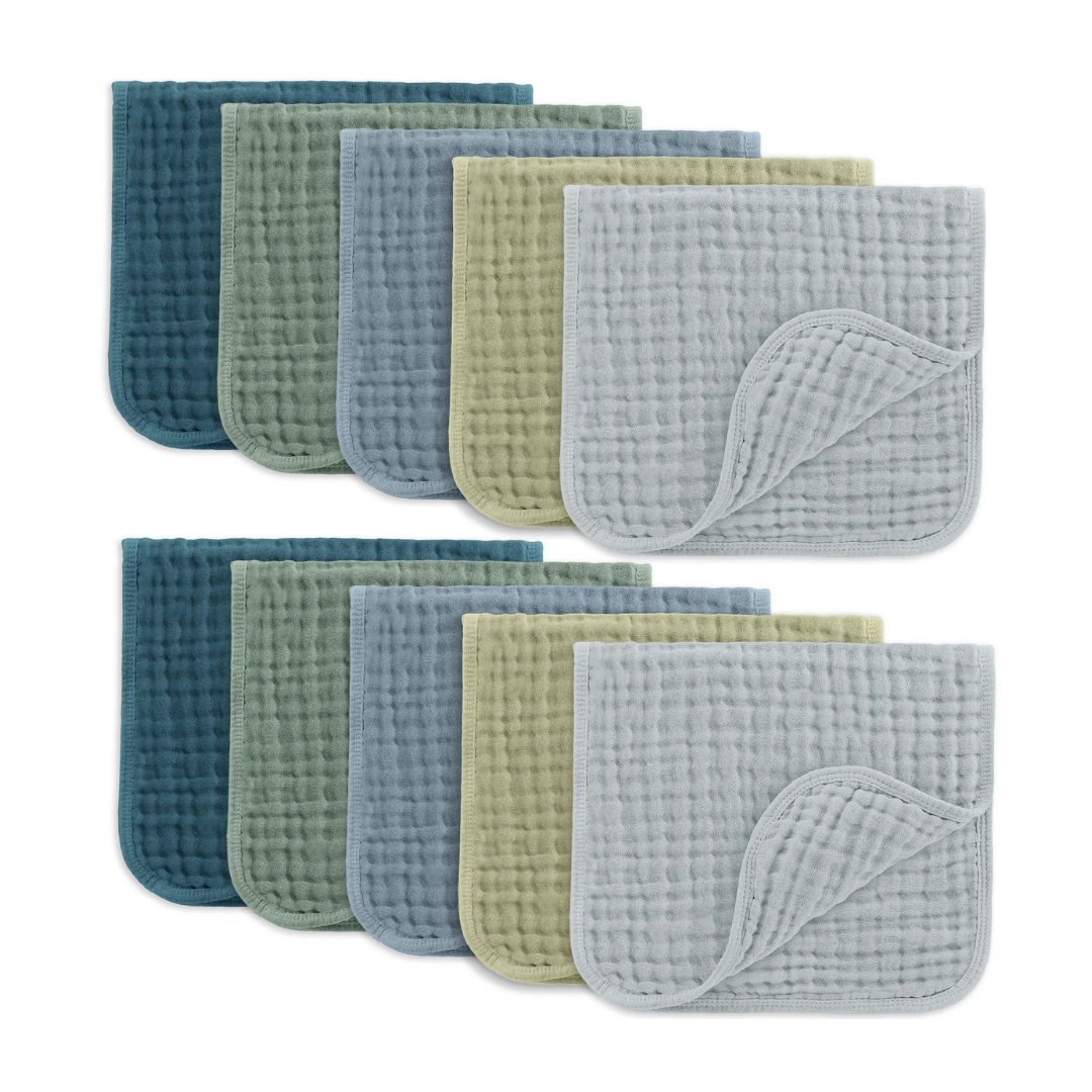 Little Teekie Soft Muslin Baby Burp Cloth Set