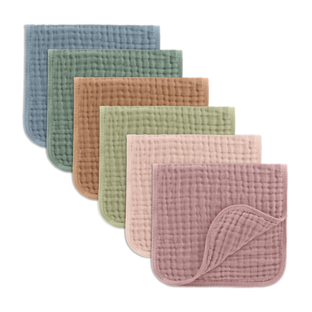 Little Teekie Soft Muslin Baby Burp Cloth Set