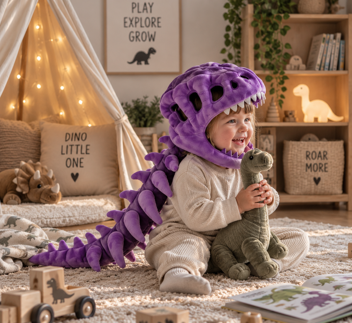 Dodo's Dino Plush Hoodie