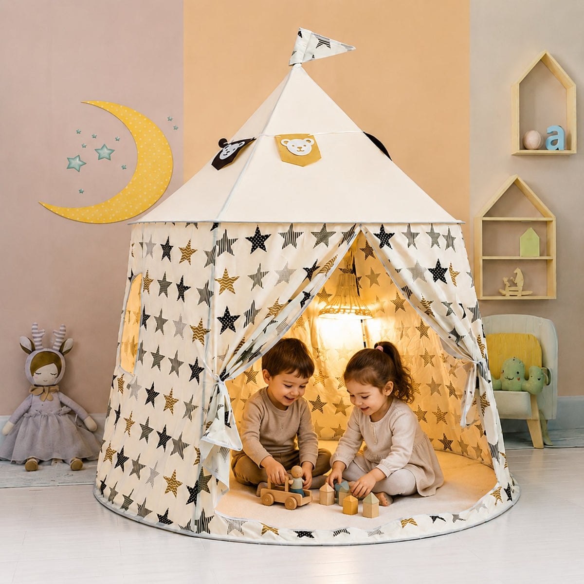 Little Teekie Kids Play Tent Indoor Princess Teepee