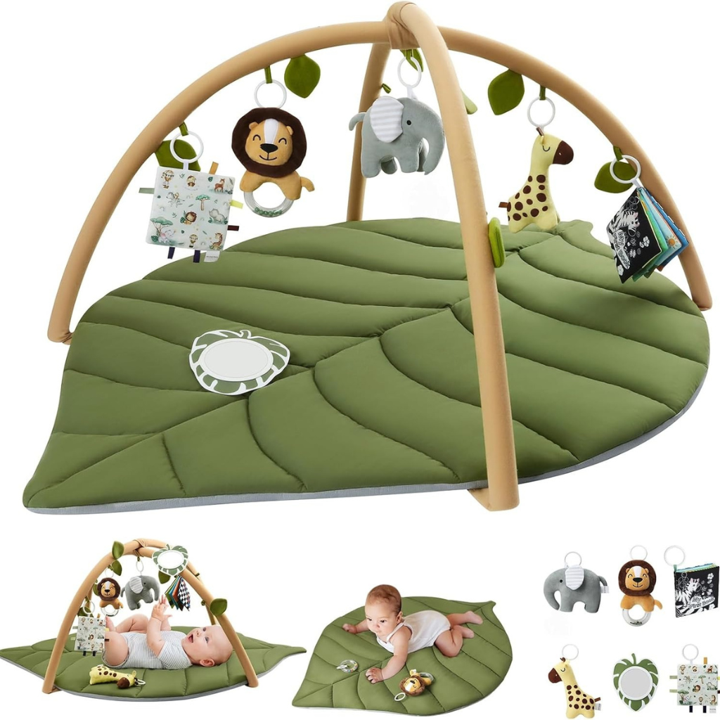 Little Teekie Leaf Shape Baby Play Gym Activity Mat